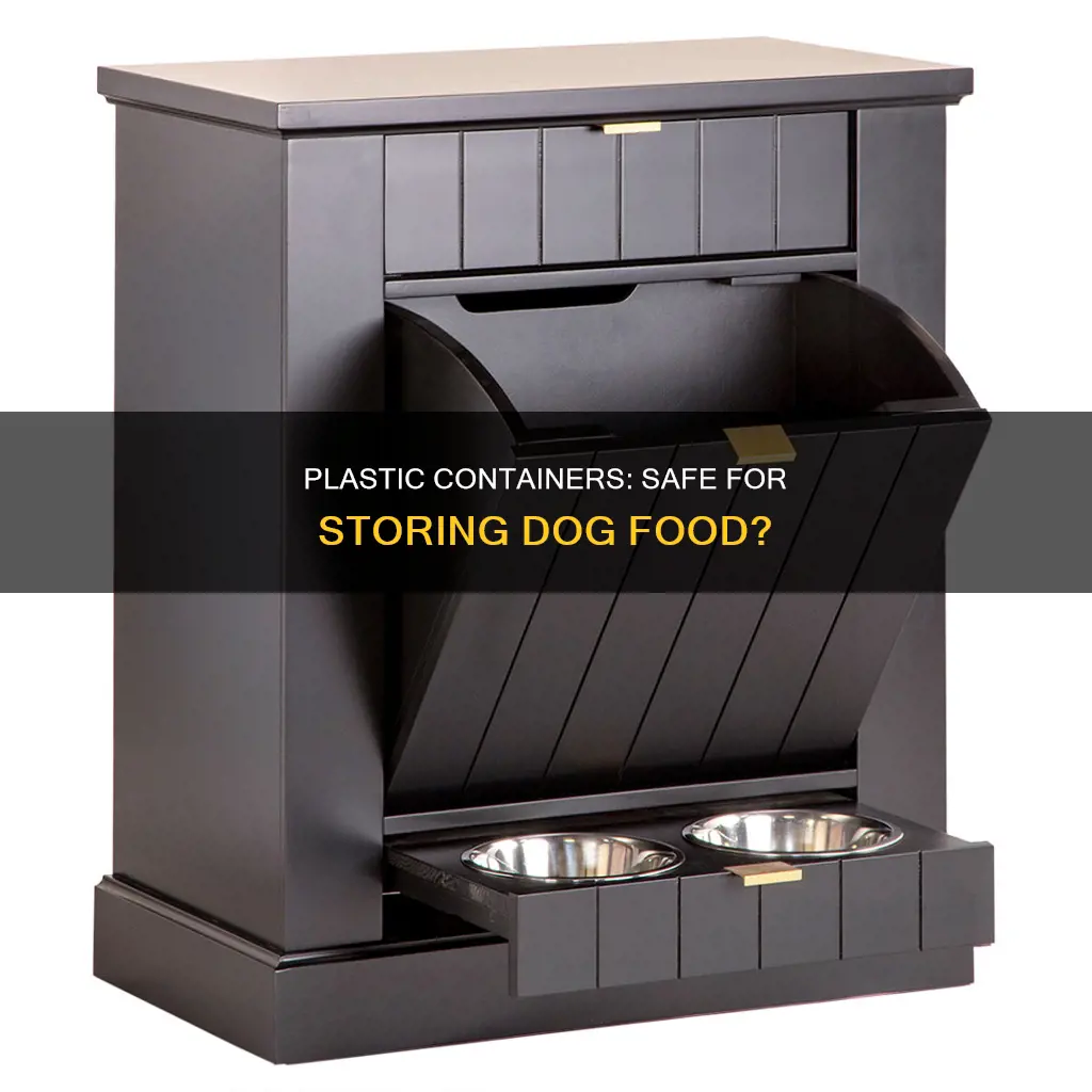 is it bad to put dog food in plastic containers