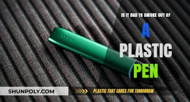 Smoking from a Plastic Pen: Health Risks and Safer Alternatives