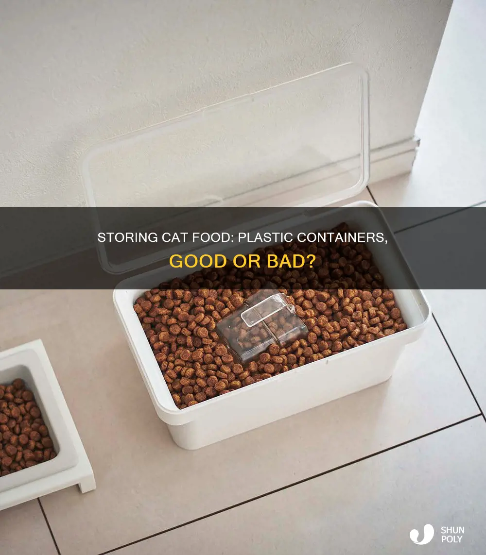 is it bad to store cat food in plastic containers