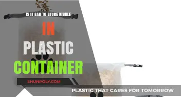 Storing Kibble: Plastic Containers, Good or Bad?