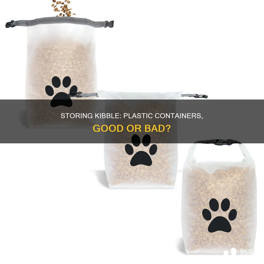is it bad to store kibble in plastic container