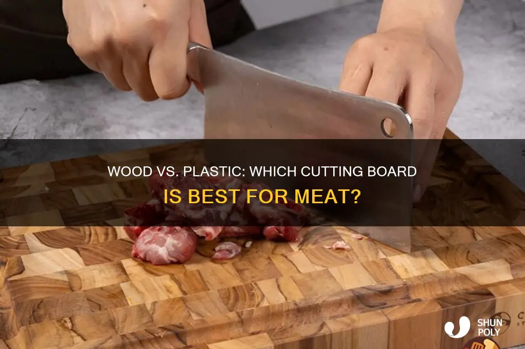 is it better to cut meat on wood or plastic
