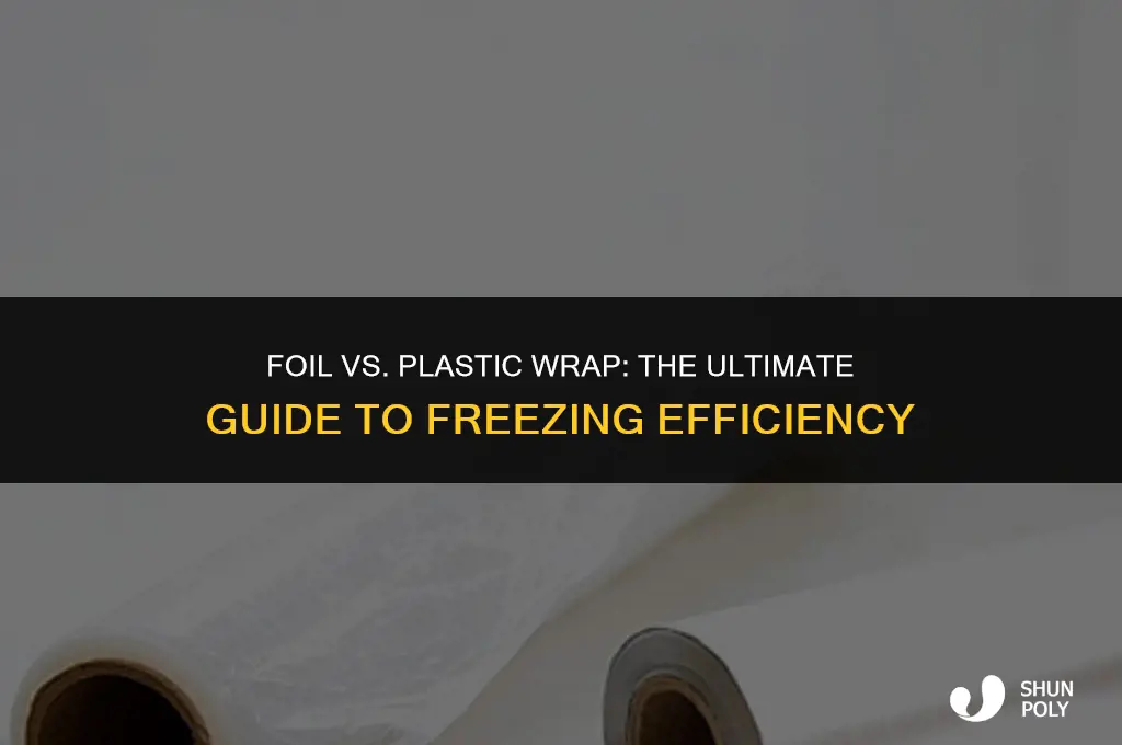 is it better to freeze alumnimum foil or plastic wrap