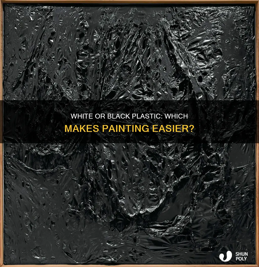 is it better to paint on white or black plastic