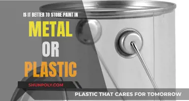 Storing Paint: Metal or Plastic?