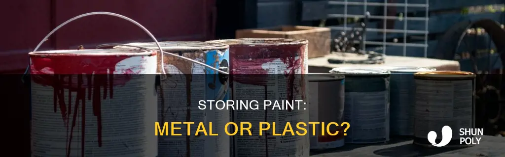 is it better to store paint in metal or plastic
