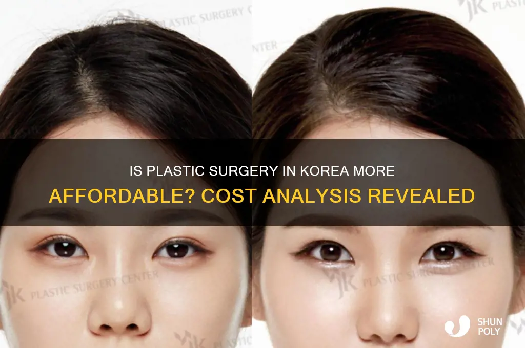 is it cheaper to get plastic surgery in korea