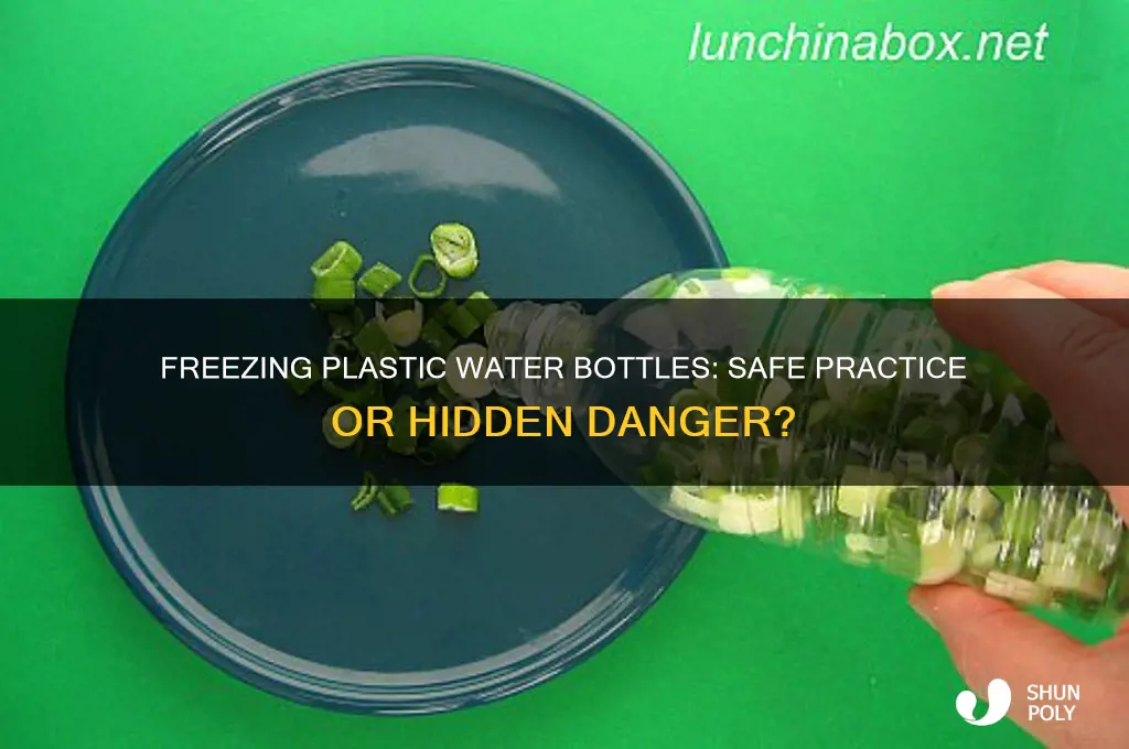 is it dangerous to freeze plastic water bottles