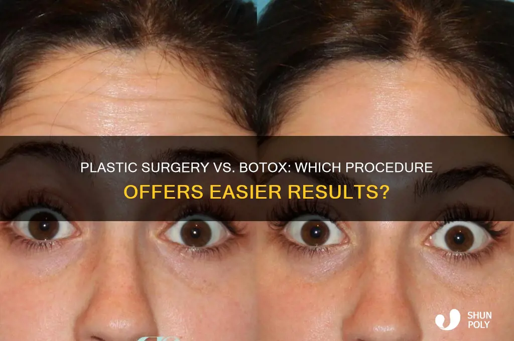 is it easier to do plastic surgery or botox