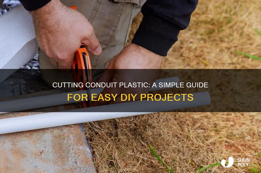 is it easy to cut conduit plastic