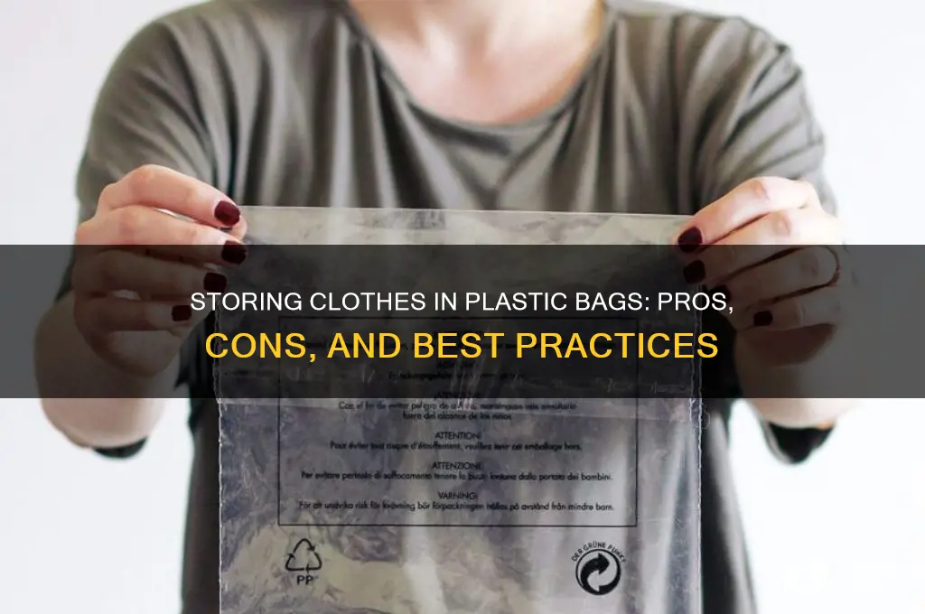 is it good to store clothes in plastic bags