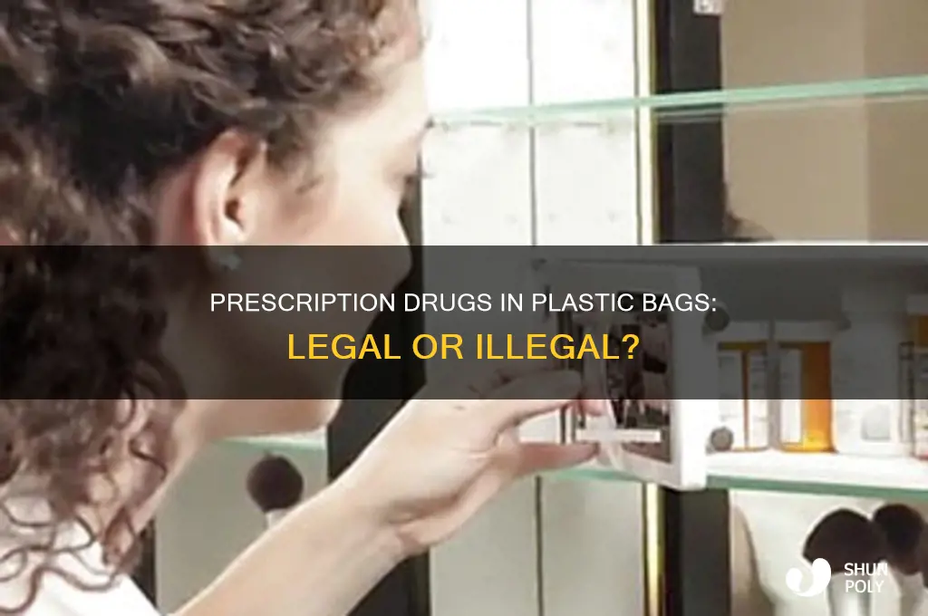 is it illegal to keep prescription drugs in plastic bags