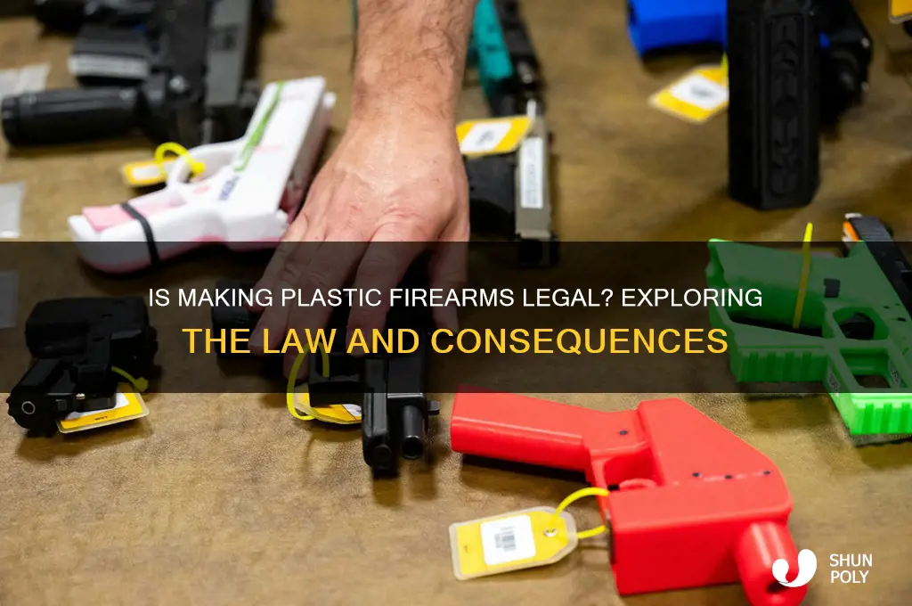 is it illegal to make firearms out of plastic