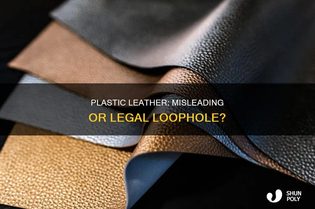 is it legal to call plastic leather
