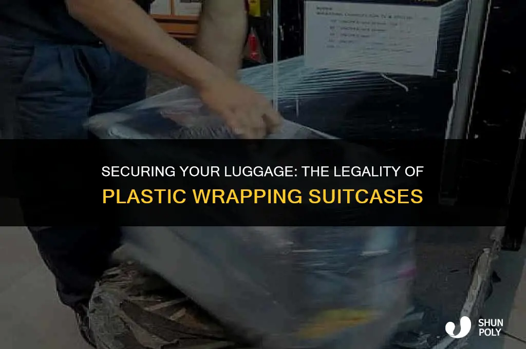 is it legal to wrap your suticase in plastic wrap
