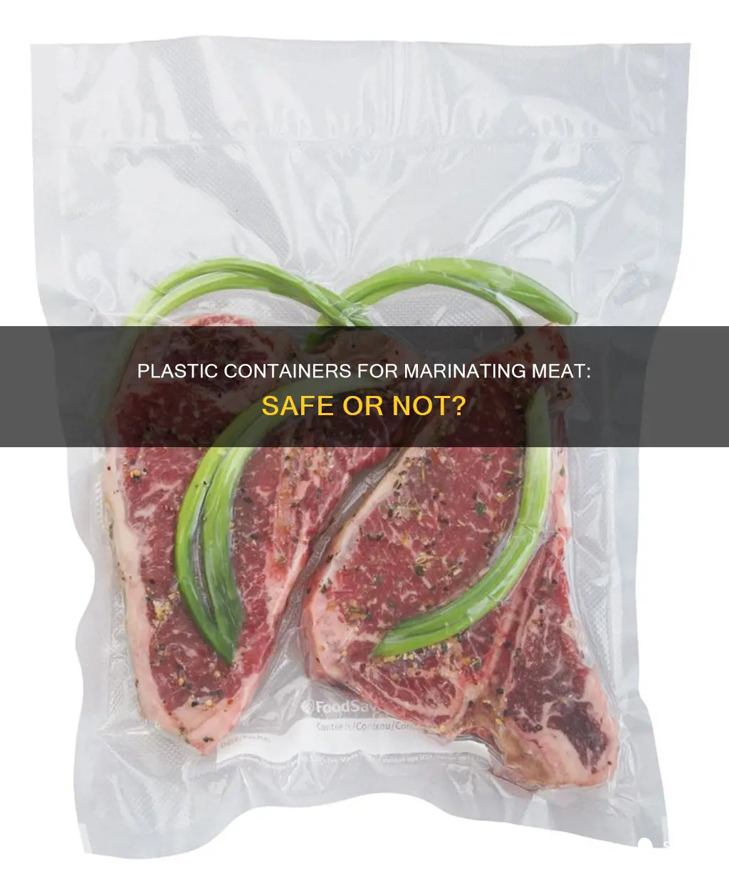 is it ok to marinate meat in a plastic container