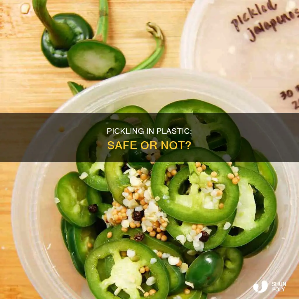 is it ok to pickle in a plastic container