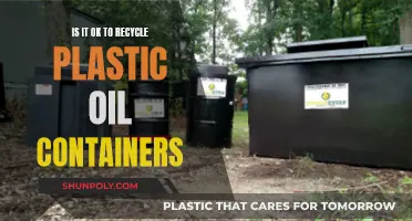 Plastic Oil Containers: Recycle or Reuse?