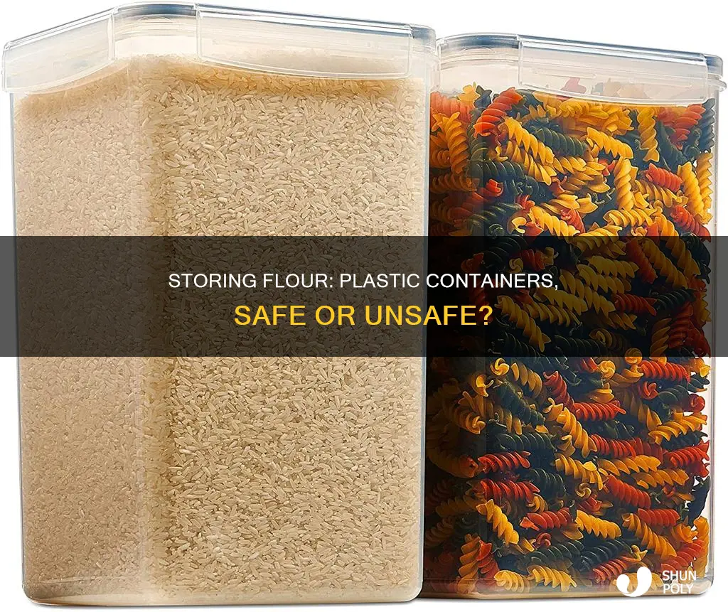 is it ok to store flour in plastic container
