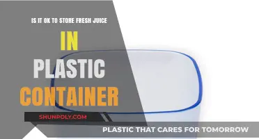 Plastic Containers for Fresh Juice: Safe or Not?