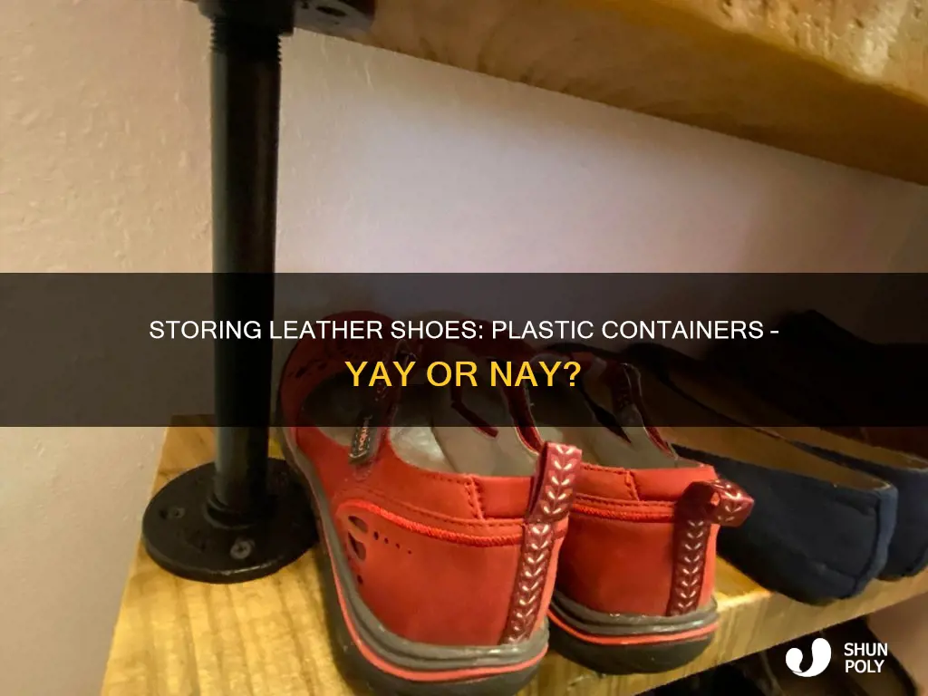 is it ok to store leather shoes in plastic containers