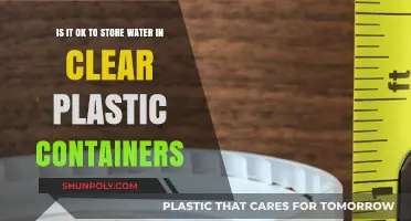 Storing Water: Clear Plastic Containers, Safe or Not?