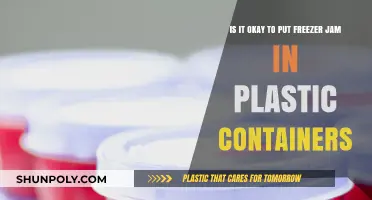 Freezer Jam: Plastic Containers Safe?
