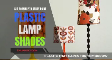 Spray Painting Plastic Lamp Shades: A Creative DIY Makeover