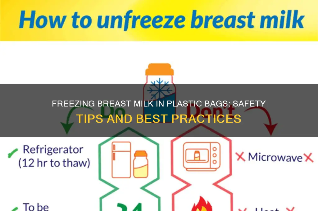 is it safe to freeze breast milk in plastic bags