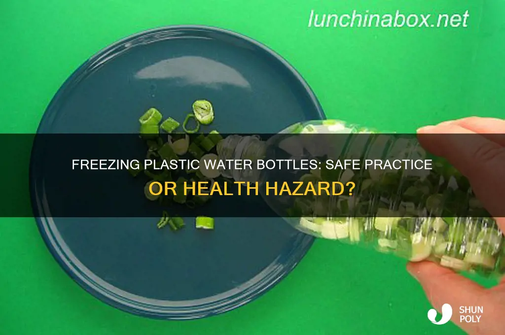 is it safe to freeze plastic wter bottles