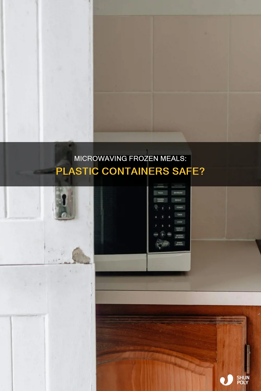 is it safe to microwave frozen meals in plastic containers