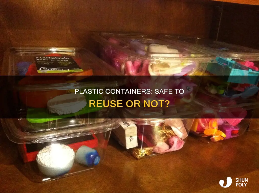 is it safe to reuse plastic chinese food containers