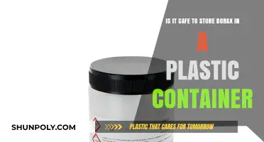 Storing Borax: Plastic Containers, Safe or Not?