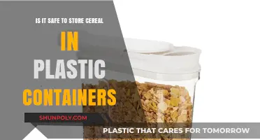 Storing Cereal: Plastic Containers, Safe or Not?