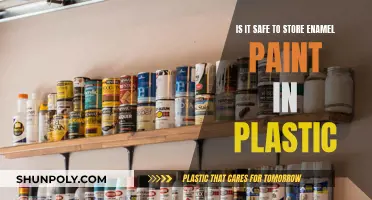 Storing Enamel Paint: Plastic Containers, Safe or Not?