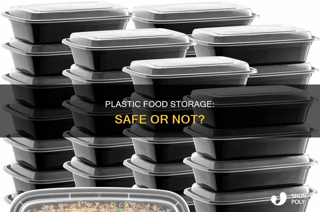 is it safe to store food in plastic containers