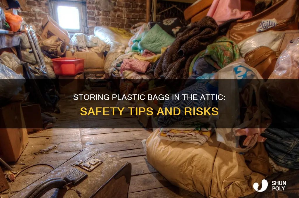 is it safe to store plastic bags in the attic