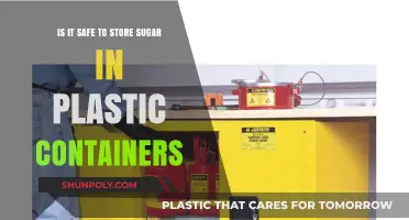 Storing Sugar: Plastic Containers, Safe?