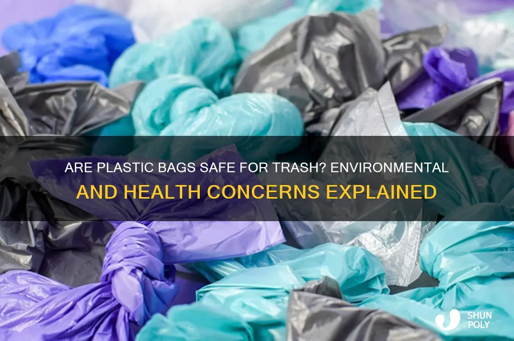 is it safe to use plastic bags as tras