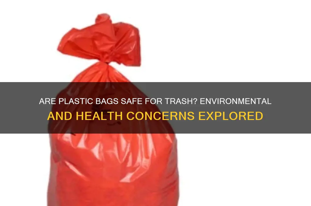 is it safe to use plastic bags as trash bags