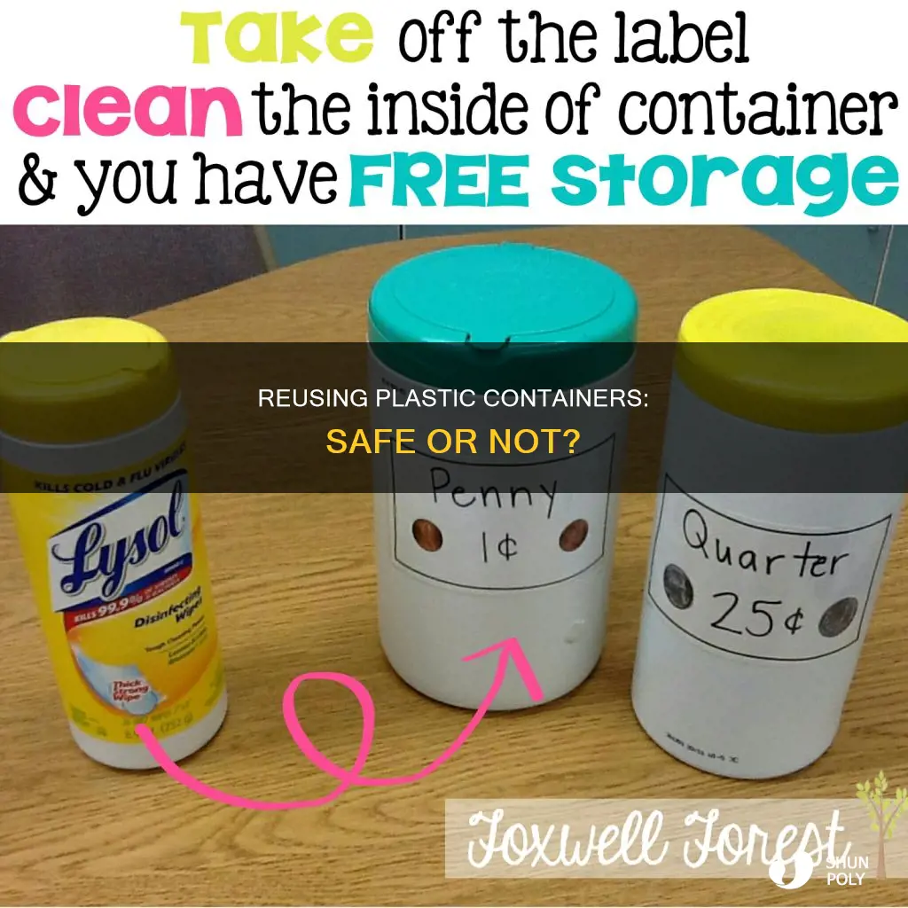 is it safe to wash and reuse 5 plastic containers
