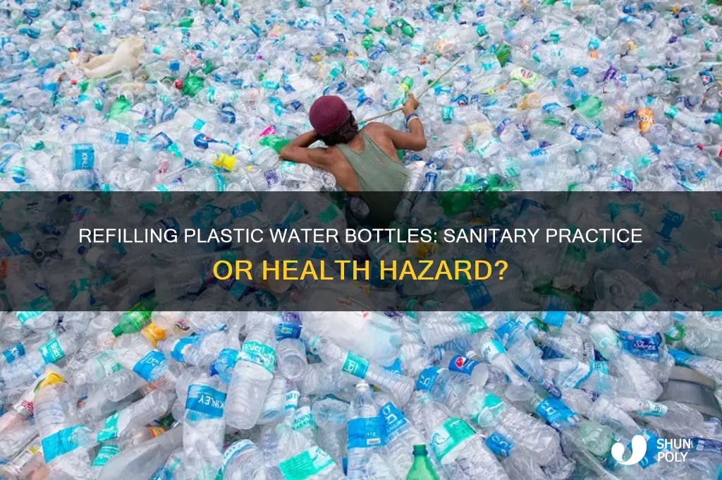 is it sanitary to refill plastic water bottles