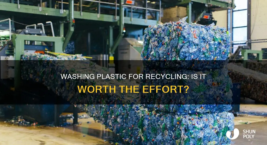 is it worth washing plastic to recycle