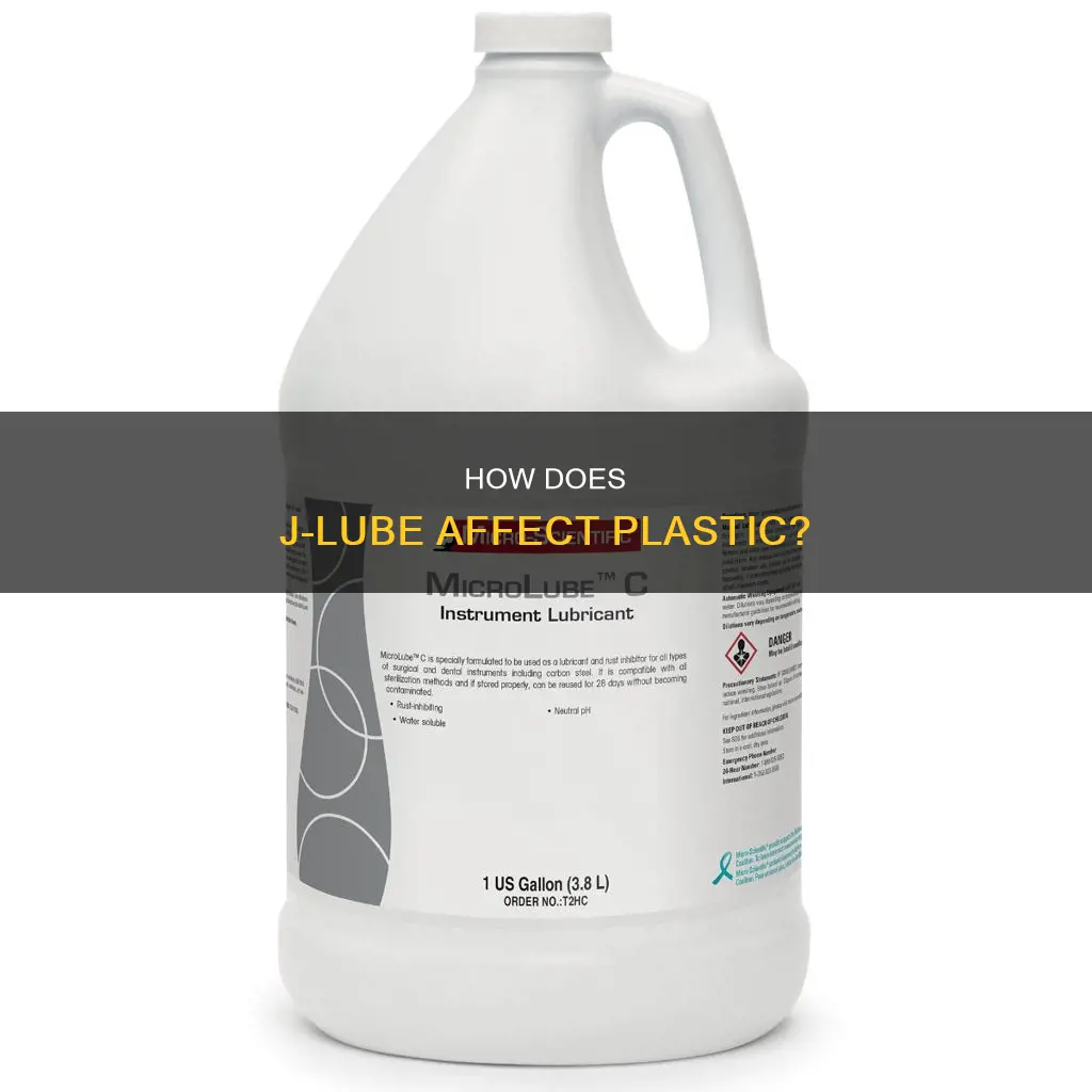 is j b lube hard on plastic