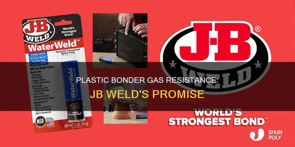 is jb weld plastic bonder gas resistant