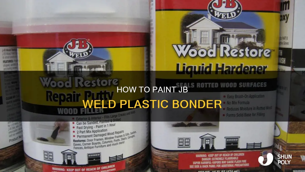 is jb weld plastic bonder paintable