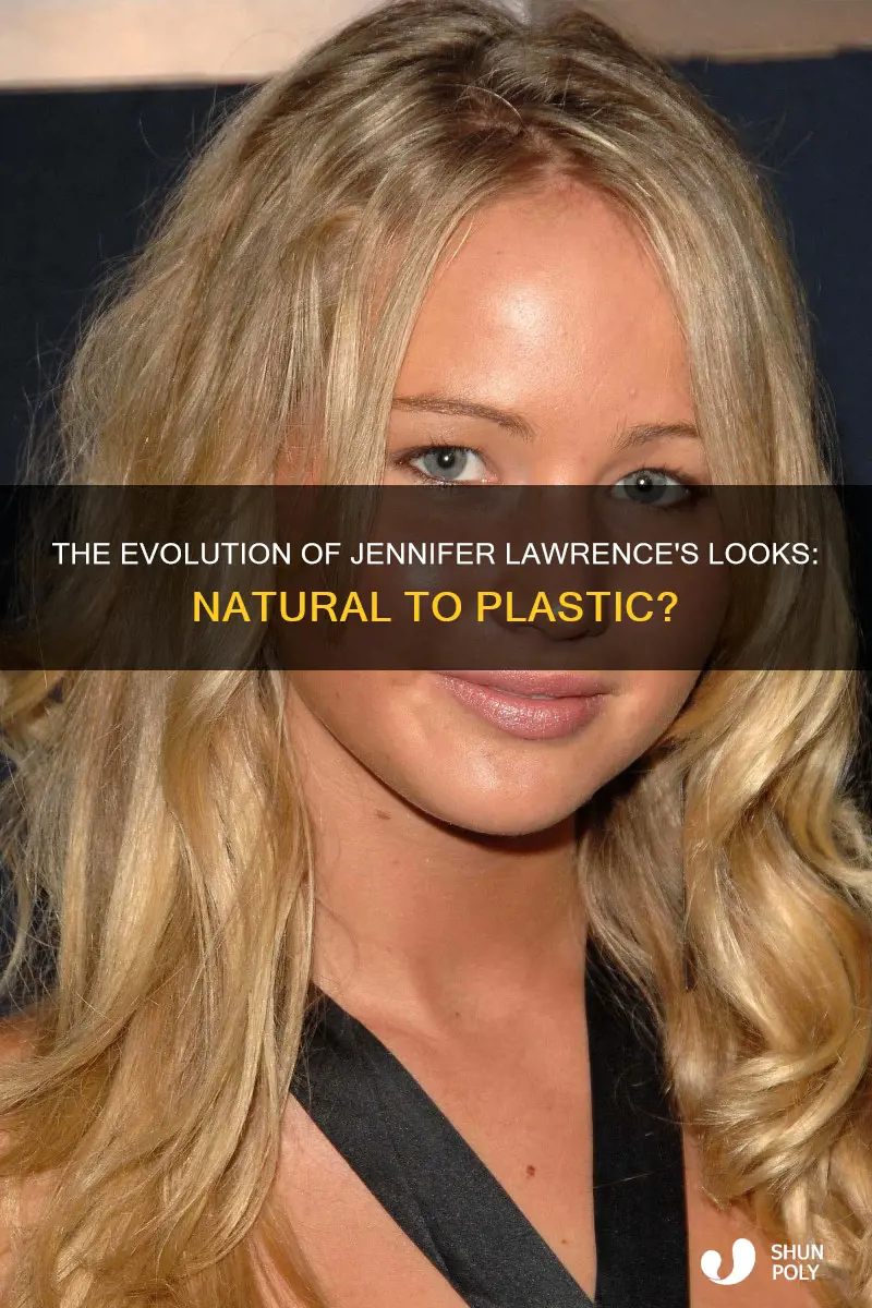 is jennifer lawrence becoming more plastic looking