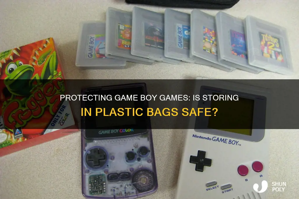 is keeping game boy games in a plastic bag safe