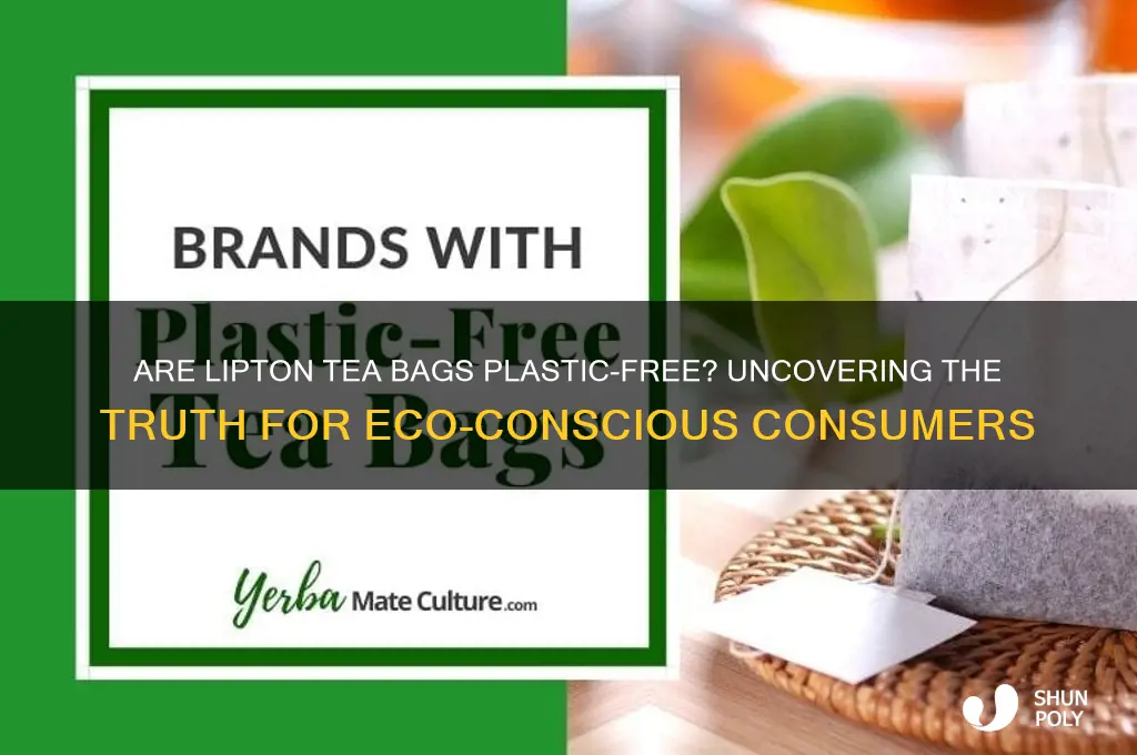 is lipton tea bags plastic free