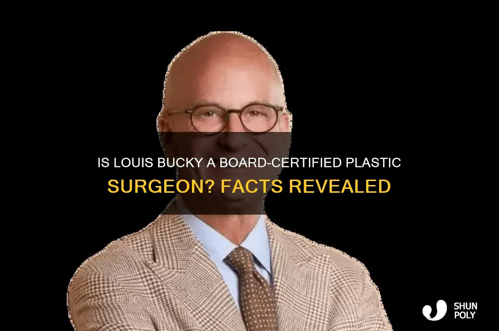 is louis bucky board certified plastic surgeon